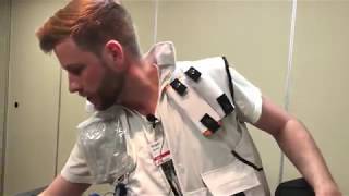 Aid worker invents vest with builtin chemicals protection [upl. by Itra]