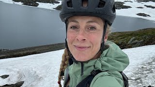 Snow Crossings Wild Camp amp ZIP LINING our bikes 😱 Norway Bikepacking Ep 2 [upl. by Asiaj]