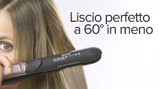 TUTORIAL CAPELLI Liscio perfetto a 60° con la Piastra bellissima Intellisense [upl. by Kurt]