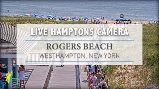 Hamptonscom  LIVE Rogers Beach Westhampton New York [upl. by Nipahc]