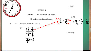 Computation CXCCSEC Maths Past Paper questions and solutions [upl. by Nancie51]