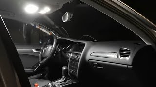 Audi A4 B8  How to upgrade all the interior lights to LED bulbs [upl. by Acinyt971]