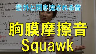 胸膜摩擦音pleural friction rub、Squawk：胸部の聴診③Part2 [upl. by Bara]