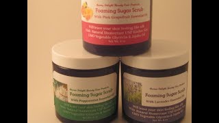 How To Make A DIY Emulsifying Foaming Sugar Scrub [upl. by Kirad763]