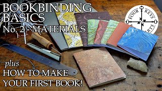 Bookbinding Basics Chapter 2  Basic Materials amp How To Make Your First Notebook [upl. by Gibbs53]