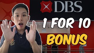 DBS giving Higher Dividends  1 for 10 BONUS share  DBS Stock Analysis [upl. by Soneson]