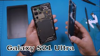 How To Replace A Samsung Galaxy S21 Ultra Screen [upl. by Qidas]