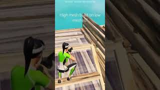 High mesh build on low meshes fortnite [upl. by Hadnama]