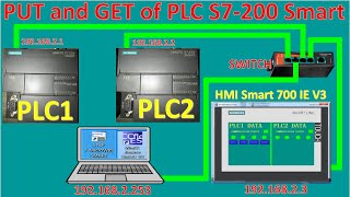 How to link data from PLC S7200 SMART to PLC S7200 SMART using function PUT and GET [upl. by Hedvah142]