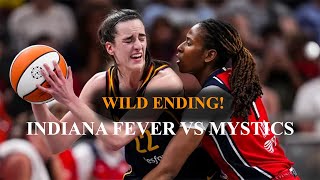 Wild Ending  Indiana Fever vs Washington Mystics  WNBA [upl. by Valera]