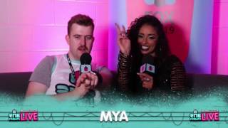 MYA  RNB Fridays Live Backstage Interview [upl. by Aihsekal]