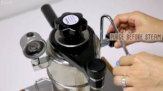 How to brew a perfect Latte on a BELLMAN ESPRESSO amp STEAMER – CX 25P [upl. by Burdett925]