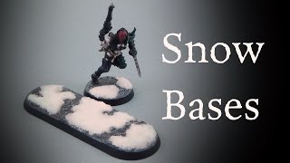 How to paint Snow Bases for Miniature Gaming [upl. by Derby377]