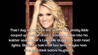 Carrie UnderwoodBefore He Cheats Lyrics [upl. by Rubma]