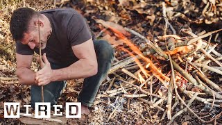 How to Start a Fire in a Survival Situation  Basic Instincts  WIRED [upl. by Bicknell]