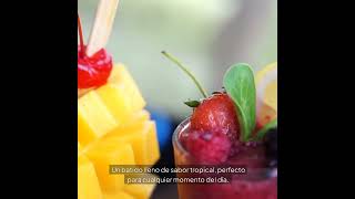 Batido De Frutas Tropicales Receta🍍🍓🌴 recetasfáciles cocina recetas batidodefrutas [upl. by Yenffad300]