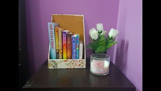 How to make a BookMagazine Holder at Home  Cardboard Crafts  Waste Cardboard Uses [upl. by Nayab]