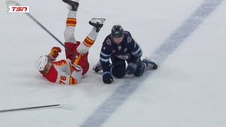 Martin Pospisil game misconduct for elbowing Josh Morrissey [upl. by Neeleuqcaj274]