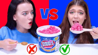 ASMR Big VS Small Spoon Food Challenge by LILIBU [upl. by Cariotta]