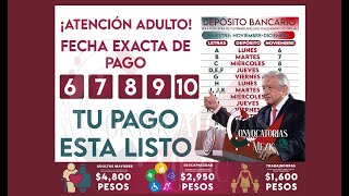 CALENDARIO DE PAGO PENSION BIENESTAR ADULTOS 💥¡AMLO LO ACABA DE LOGRAR NOTICION🎁🤑quotADELANTAN [upl. by Alyk412]