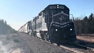 LSRC 4304 amp LSRC 304 Northbound in Alpena Mi [upl. by Saloma]