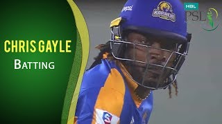 PSL 2017 Match 20 Karachi Kings vs Islamabad United  Chris Gayle Batting  MA2 [upl. by Niwroc]