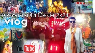 vlog 3 मंगरुळनाथ गणेश विसर्जन 2k24 like explore ganpatibappamorya vloggerdj banjo [upl. by Tehcac408]