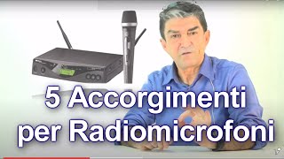 Problemi con il tuo Radiomicrofono 5 accorgimenti utili da conoscere un tutorial di 4 minuti uhf [upl. by Eniowtna481]