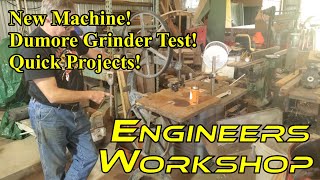 New Machine Dumore Toolpost Grinder Test Quick Projects [upl. by Sset41]