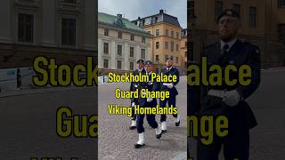 Stockholm Royal Palace Guard Change  Viking Homelands [upl. by Eimmak]