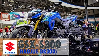 SUZUKI GSXS300 Haojue DR300  Specifications Review and First Look [upl. by Akemrej]