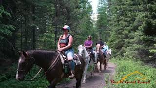 Horseback Riding Near Glacier National Park Montana [upl. by Hoeg]