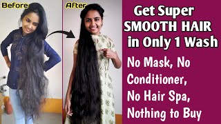 HAIR SMOOTHENING HACK Using Shampoo  Get Smooth Hair In 1 Wash Without Any MaskConditioner amp Serum [upl. by Keeryt]