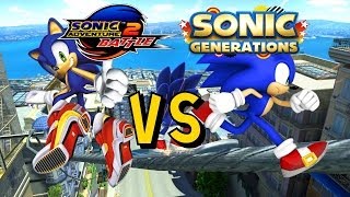 Sonic Adventure 2 VS Sonic Generations City Escape [upl. by Elysia]