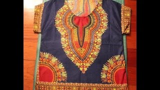 Kharyzma DIY How To Make a Mens Dashiki EASY [upl. by Kaete727]