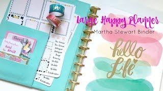 Large Happy Planner in Martha Stewart Binder [upl. by Dimah]