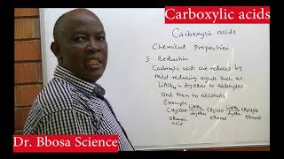 Carboxylic acids 1 By Dr Bbosa Science [upl. by Skipp]