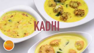 How To Make 3 Simple Dahi Ki Kadhi  Besan Kadhi Recipe by Vahchef [upl. by Adrell]