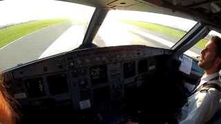 Krakow EPKK cockpit view landing rwy 07 [upl. by Hephzibah]