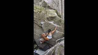 Squamish Bouldering  Swank Stretch V5 [upl. by Nanek634]