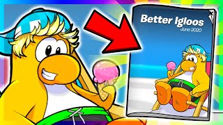 🌴 NEW BETTER IGLOOS JUNE 2020  FREE BOOMBOX 🌴  Club Penguin Rewritten [upl. by Paige746]