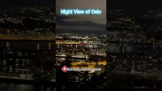 Night View of Oslo Heart of Norway 😎🇳🇴 view nightview oslo visitoslo visitnorway norway [upl. by Elwin]