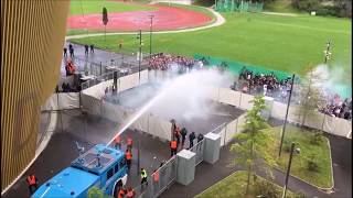 Zürich fans vs security  police in Luzern 27082017 [upl. by Jauch]