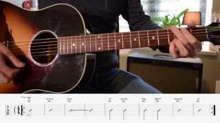 Guitar Tutorial FourFiveSeconds  Rihanna Kanye West and Paul McCartney [upl. by Neerol47]