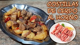 Costillas de Cerdo al Horno  En bolsa sin ensuciar nada [upl. by Sej]