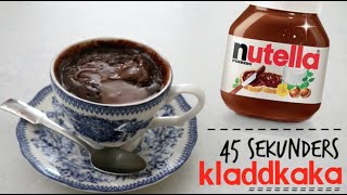 NUTELLAKAKA PÅ 45 SEKUNDER [upl. by Nahej]