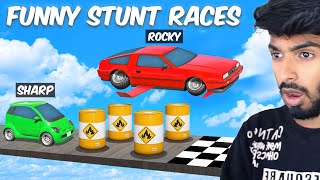 Funny GTA 5 Stunt Race With Friends 😃  Black FOX [upl. by Adivad]