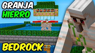 ✅GRANJA de HIERRO FACIL  MINECRAFT Bedrock 121 [upl. by Betti233]