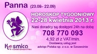 Horoskop tygodniowy dla Panny 290405052013 na Kosmica [upl. by Anauqat]