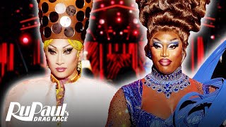 Nymphia Wind amp Sapphira Cristál’s Lip Sync For The Crown 👑 RuPaul’s Drag Race [upl. by Giliane]